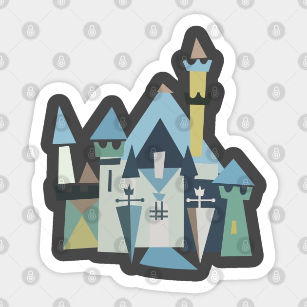 Castle Sticker by chwbcc